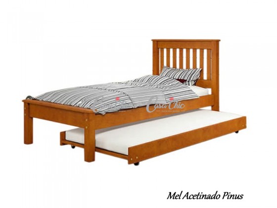 Cama Solteiro Bibox com Cama Auxiliar Bronx 706 COM ENTREGA IMEDIATA